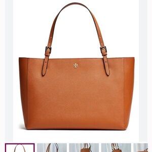 Tory Burch York Buckle Large Brown Tote